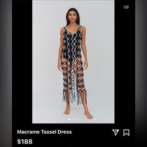Macrame tassel dress